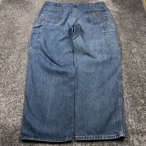 Baggy Carhartt Carpenter Jeans Mens 40x30 (Fits 38x30) Loose Fit 10" LEG OPENING